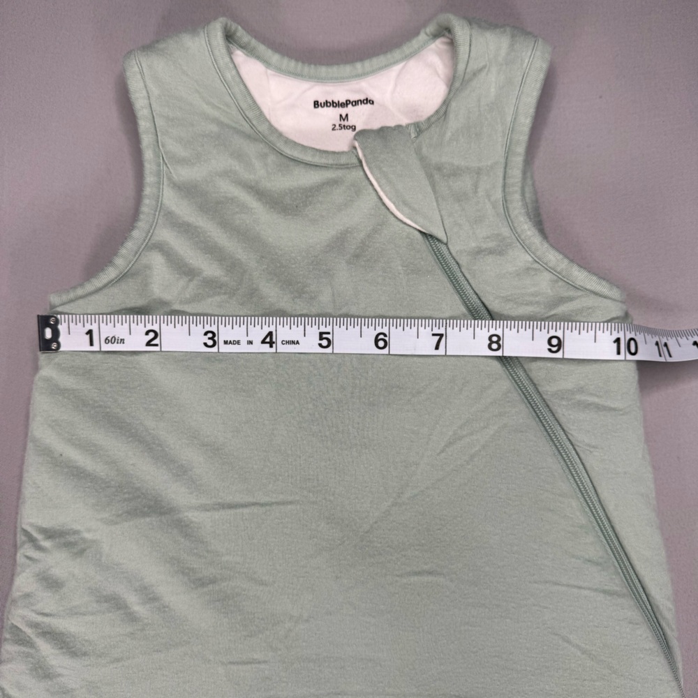 BubblePanda Baby Sleep Sack Medium | 2.5 TOG | Green Zip Sleep Bag